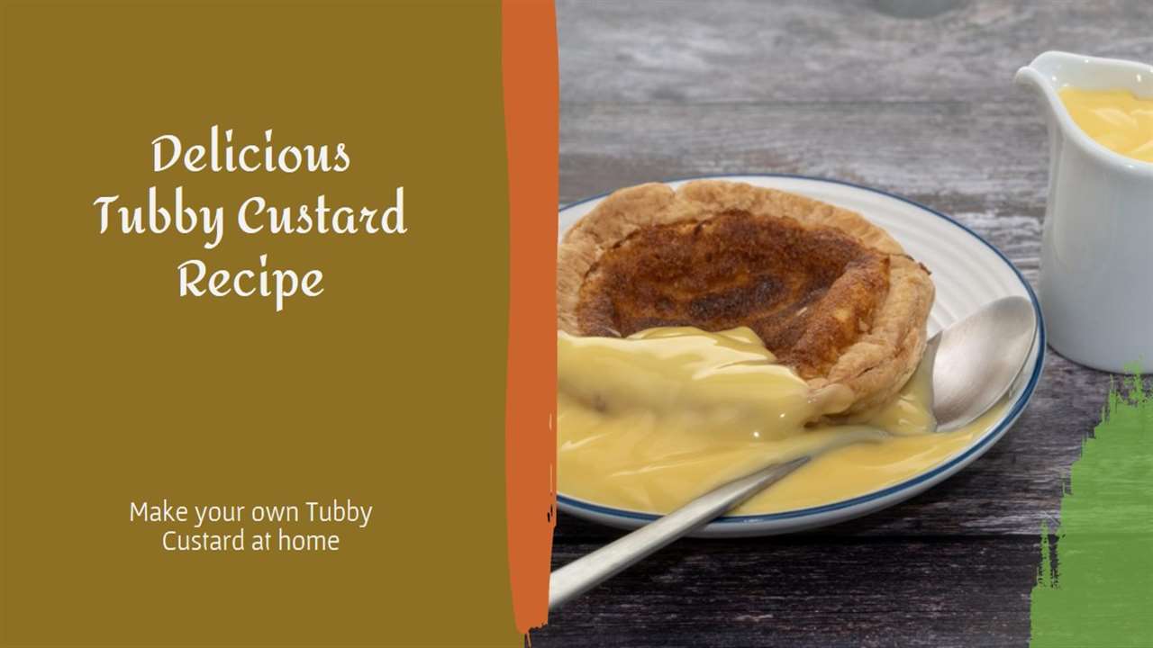 Tubby Custard Recipe